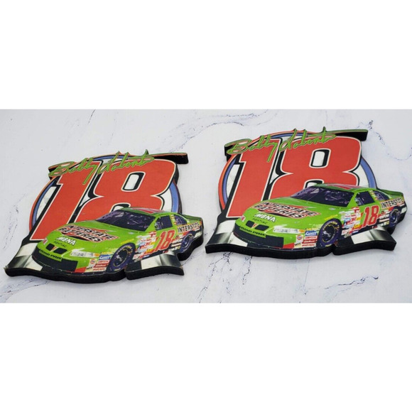 Bobby Labonte Set of 2 Collectable Coasters Nascar 2000 Polar Magnetics - Picture 1 of 6